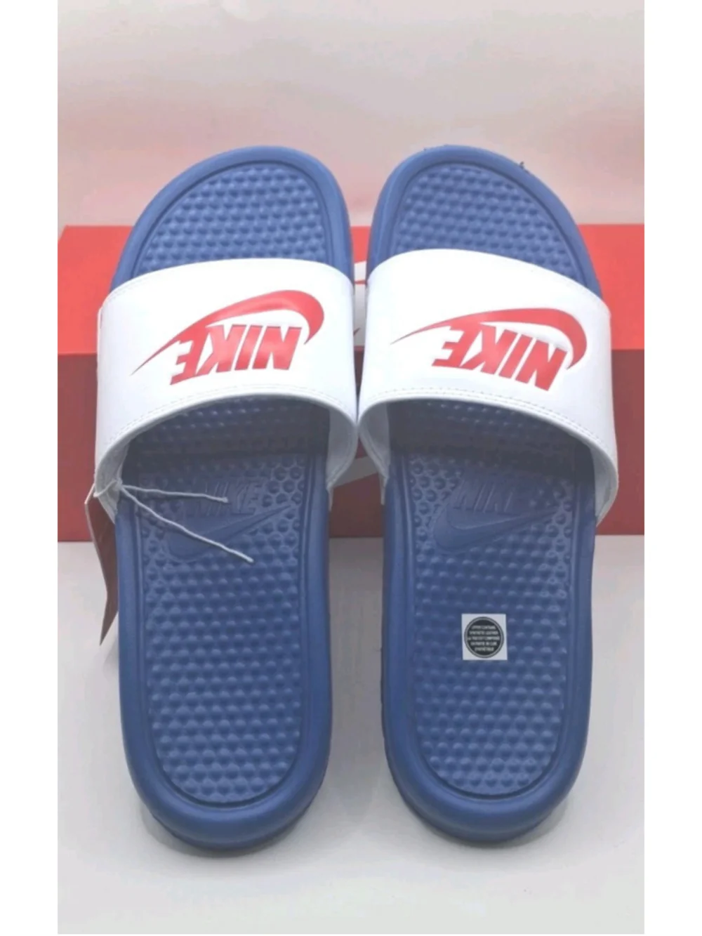 Nike Blue And White Slide Sandals US Size 10 MPN 343880-410
